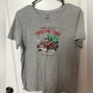 Holiday Time Gray Crewneck T-Shirt